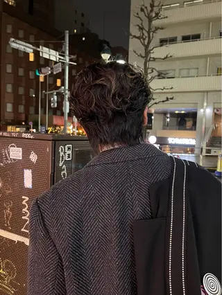 メンズ メンズカット パーマ[佐橋]のヘアスタイル