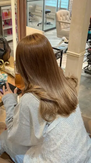 ロング カラー グレージュ|くすみ× 透明感|kazutoのヘアスタイル