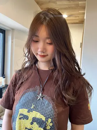 カラー CLOVE所属・下石怜子/レイヤー/ 透明感カラーのヘアスタイル