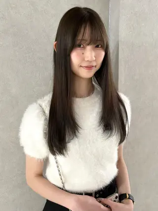 ロング カラー 盛れる顔まわり✨🎀 モテカラー別所好葉のヘアスタイル