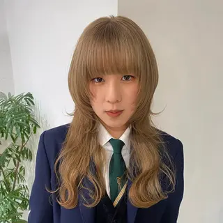 ロング カラー ベージュ/暖色🧸 ハイトーン/ninaのヘアスタイル