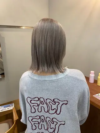 ミディアム カラー NIKO/名古屋/ 伏見/花屋併設のヘアスタイル