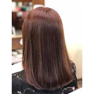 ミディアム カラー パーソナルカラー診断 できます　木曽　主博のヘアスタイル