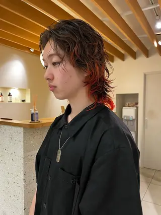 カラー メンズ アイブロウリフト/ 髪質改善カラー/みわのヘアスタイル