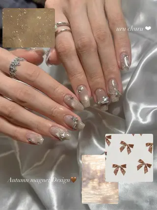 ネイル tsuki🎀ワンホ ン🍒ガーリー🪄のネイルデザイン