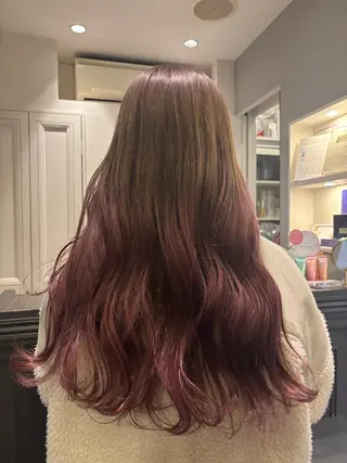 ロング カラー 栗林 茉那のヘアスタイル