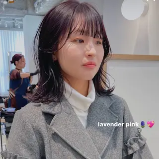 ミディアム ニイ/栄/ カラーリスト/ロングのヘアスタイル