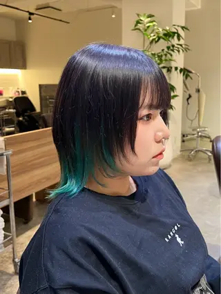 ミディアム カラー FERiCIA所属・ウルフカット/ 今川尚睦のヘアスタイル