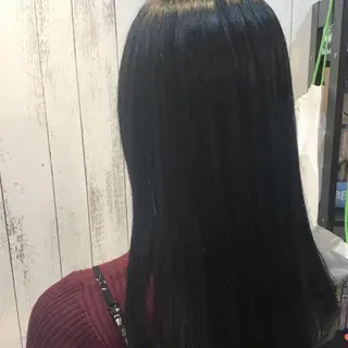 セミロング カラー パーマ 金崎 新吾のヘアスタイル