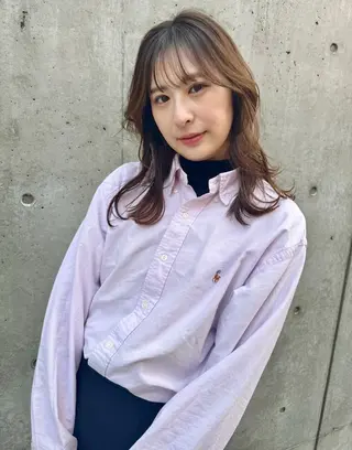 セミロング カラー Utata  literie所属・🌷小野田 睦🌷のヘアスタイル