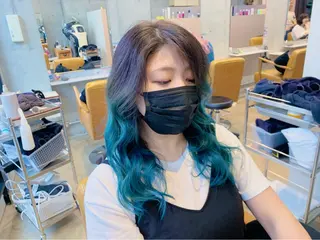 ロング カラー ルーツカラー/ デザインカラー/井川のヘアスタイル