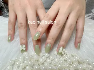 ネイル kao nail マグネット/長さだしのネイルデザイン