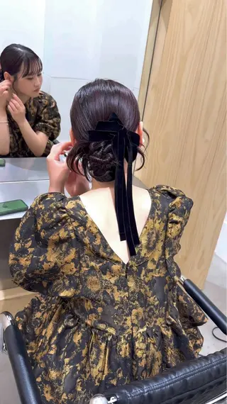 ヘアアレンジ wabi【ワビ】所属・manami/ヘア セット/ハイトーンのヘアスタイル