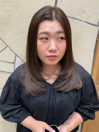 ロング カラー k-twoたき✨艶感 カラー／美髪矯正のヘアスタイル