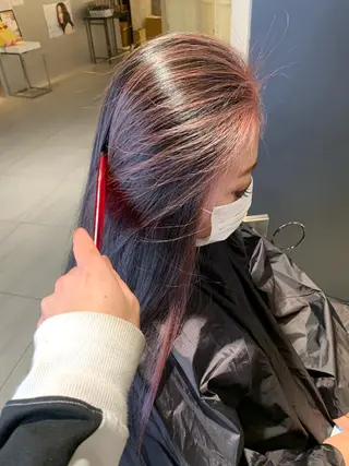 セミロング カラー パーマ ヘアアレンジ メンズ キッズ ネイル マツエク・マツパ LINDOTOKYO梅田所属・酸性ストレート 髪質改善大槻勇樹のヘアスタイル