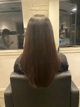 ロング パーマ コテ巻き風パーマ🫧 韓国パーマ反町海大のヘアスタイル