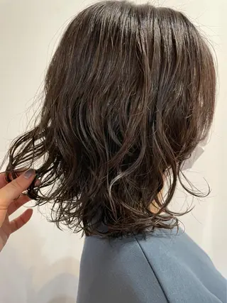 ミディアム パーマ ヘアアレンジ SALOWIN下北沢所属・hazuki 🌝のヘアスタイル