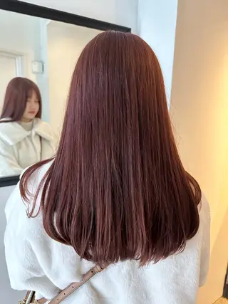 ロング カラー 赤熊 咲良 🦔ྀིのヘアスタイル