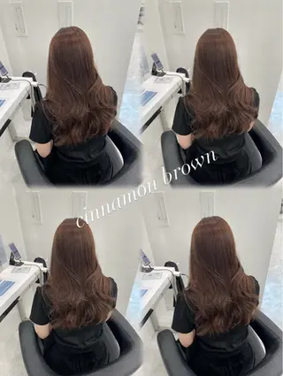 セミロング カラー ヘアアレンジ Ella所属・nana【艶髪】/ レイヤー/縮毛矯正のヘアスタイル