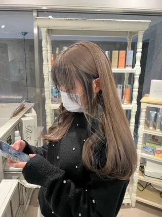ロング カラー ミカ/名駅/レイヤー /ブリーチなしカラーのヘアスタイル