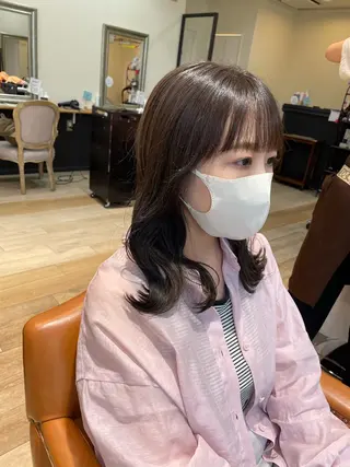 セミロング 亀川蓮 Agu hairのヘアスタイル