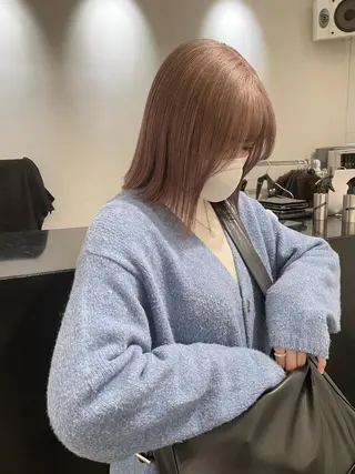 ミディアム カラー パーマ ヘアアレンジ メンズ キッズ ネイル マツエク・マツパ アイブロウ 艶ハイトーン/ヘア アレンジAYAKAのヘアスタイル