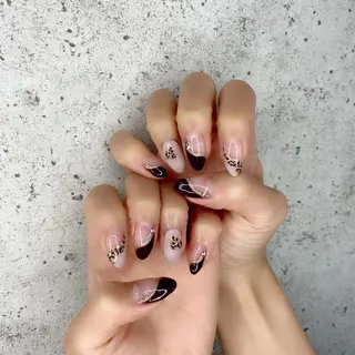 セミロング カラー パーマ ヘアアレンジ メンズ キッズ ネイル マツエク・マツパ Salon Ｋのネイルデザイン