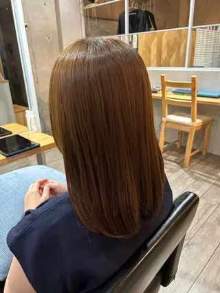 セミロング カラー aivee所属・吉祥寺/グロスカラー haruna☀️のヘアスタイル