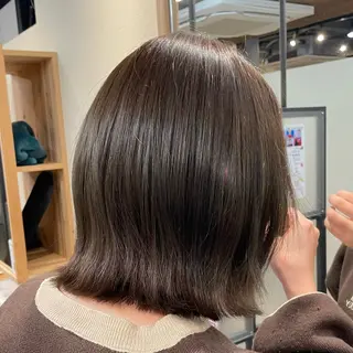 ミディアム カラー I-FLAT 暮石悠菜のヘアスタイル