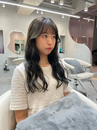 ロング レイヤー縮毛矯正 ささきすずね💗のヘアスタイル