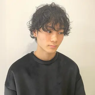ショート パーマ メンズ 永野 正芳のヘアスタイル