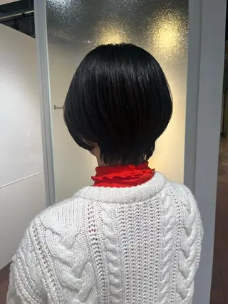 ショート マンツーマン 縮毛矯正/マユコのヘアスタイル