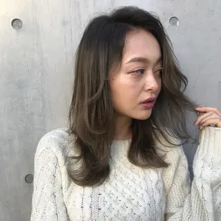 セミロング カラー コジマ ダイスケのヘアスタイル