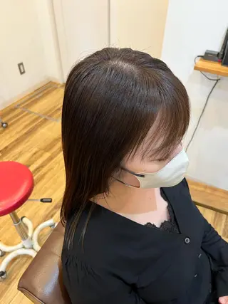 セミロング カラー 🐰ハイトーンカラー 畠山　渡🐰のヘアスタイル