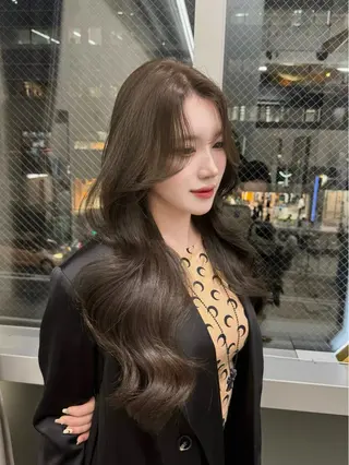 ロング セジュン 韓国レイヤー/顔周りのヘアスタイル