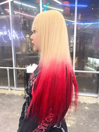 ロング カラー レイヤーカットとハイ トーン/HIROKIのヘアスタイル