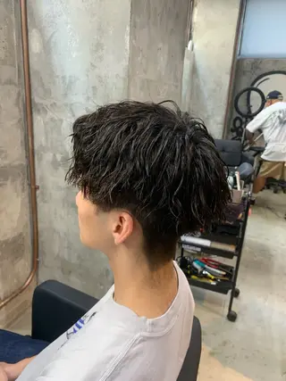 パーマ メンズ ⚡️メンズパーマ特化 mens支持◎/忠地のヘアスタイル