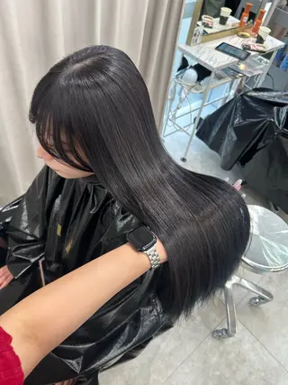 ロング カラー 💖原宿/韓国ヘア 顔周りカット/Rioのヘアスタイル