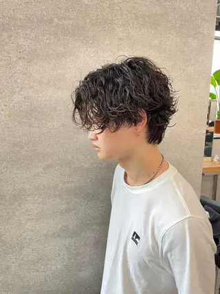 メンズ パーマ カラー 波巻き/サーフカール 🌊吉野裕稀のヘアスタイル