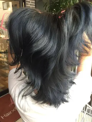 セミロング カラー 美容歴１８年以上🌈 山口のヘアスタイル