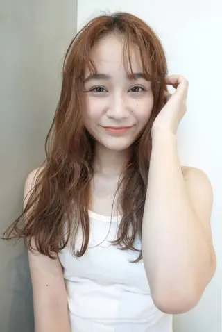 ロング カラー 遠藤 眞実のヘアスタイル