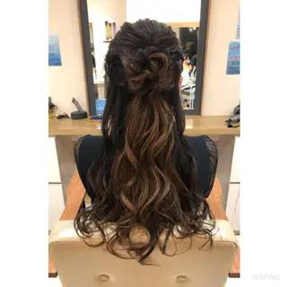 ロング ヘアアレンジ 岩間 香純のヘアスタイル