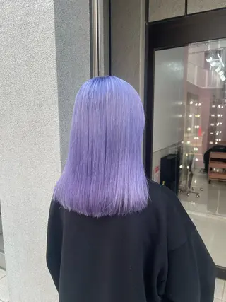 セミロング カラー 🥀韓国アイドルヘア haru🥀のヘアスタイル