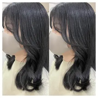 ミディアム カラー 村山 茉衣のヘアスタイル