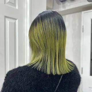 ミディアム カラー ハイトーン/ウルフ /エクステ/ましろのヘアスタイル