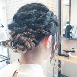 ミディアム ヘアアレンジ The book hand salon所属・伊藤 さやかのヘアスタイル