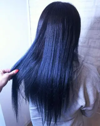 ロング カラー JIL BLAN 京都所属・RU RIのヘアスタイル