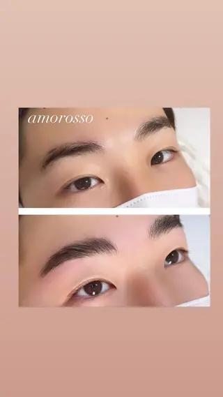 メンズ アイブロウ アモロッソ所属・アモロッソ 🐻Miiのマツエク・マツパデザイン