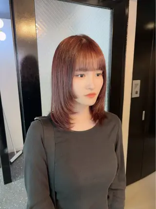 ミディアム 韓国風/髪質改善/ Kiyoraのヘアスタイル