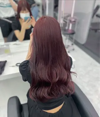 ロング カラー パーマ ヘアアレンジ メンズ キッズ ♥️韓国ヘア レイヤー♥️ゆりのヘアスタイル